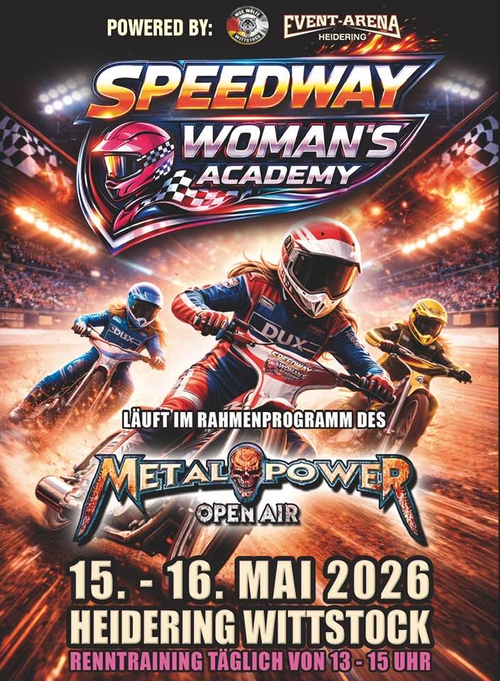 Premiere - Woman Speedway Academy & Metalfest - Metal Power Open Air